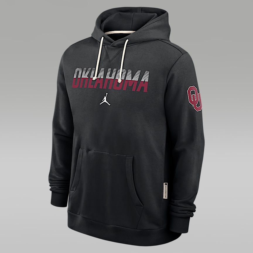 Oklahoma Sideline Anorak Men's Jordan Brand College 1/2-Zip Hooded